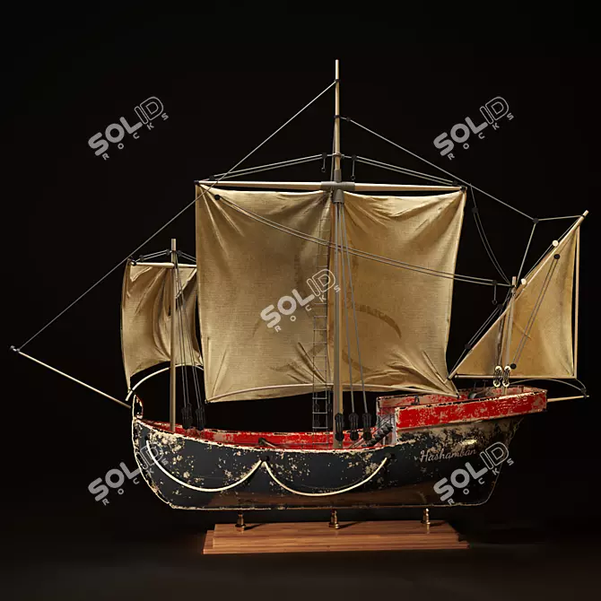 Seafarer's Dream Sailing Boat 3D model image 2