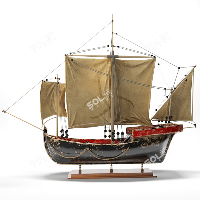 Seafarer's Dream Sailing Boat 3D model image 4