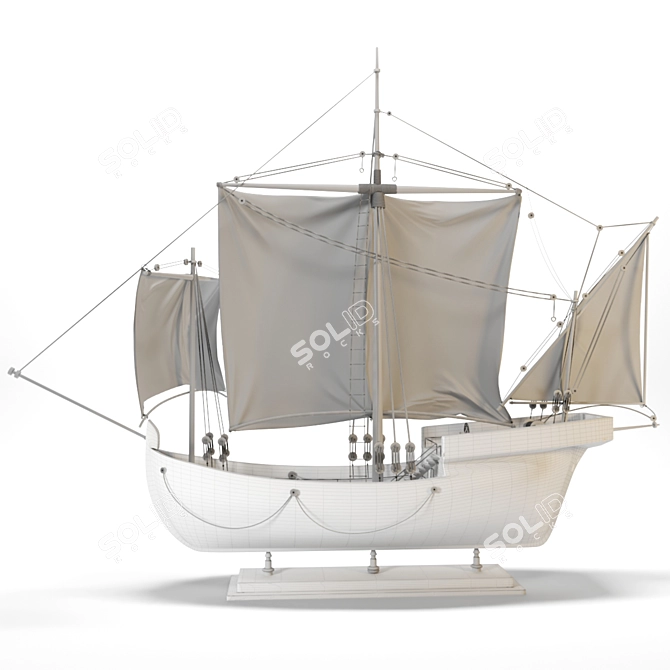 Seafarer's Dream Sailing Boat 3D model image 8