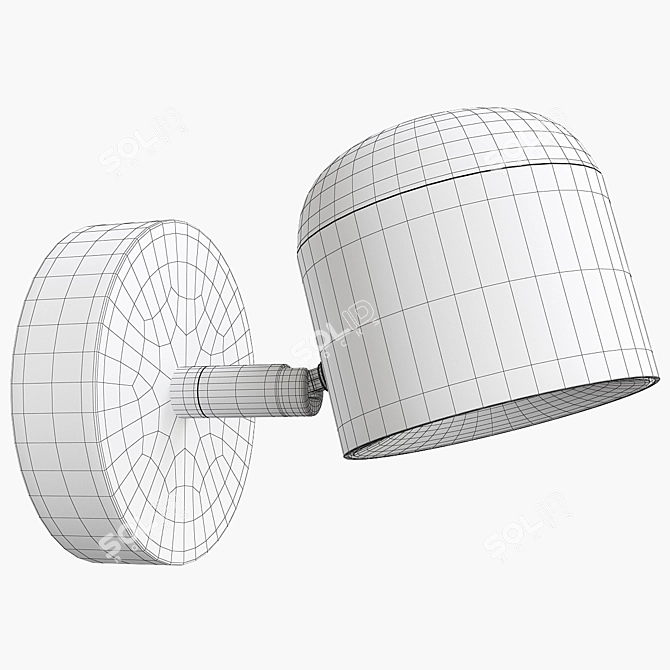 Modern Minimalist LED Wall Lamp 3D model image 2