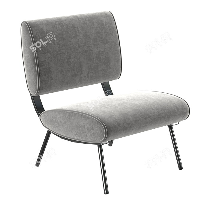 Modern Round D.154.5 Furniture 3D model image 1