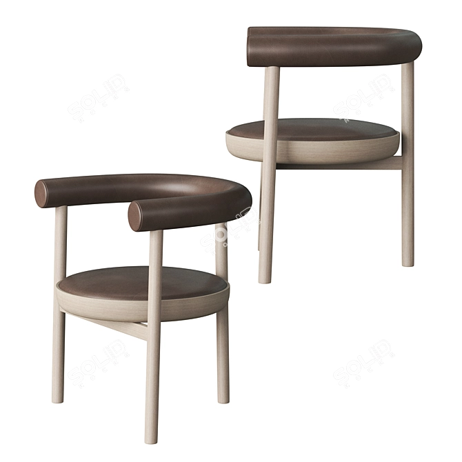 Sleek Bowl Chair | Modern Design 3D model image 3
