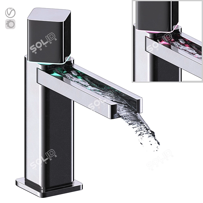Elegant 50mm Faucet for Any Space 3D model image 1