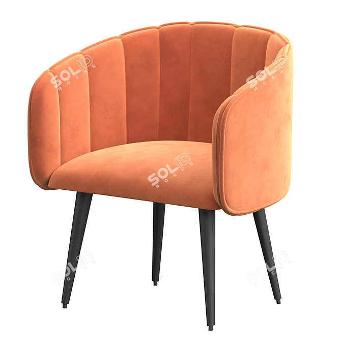 Elegant Shell Chair - 2017 Design 3D model image 1