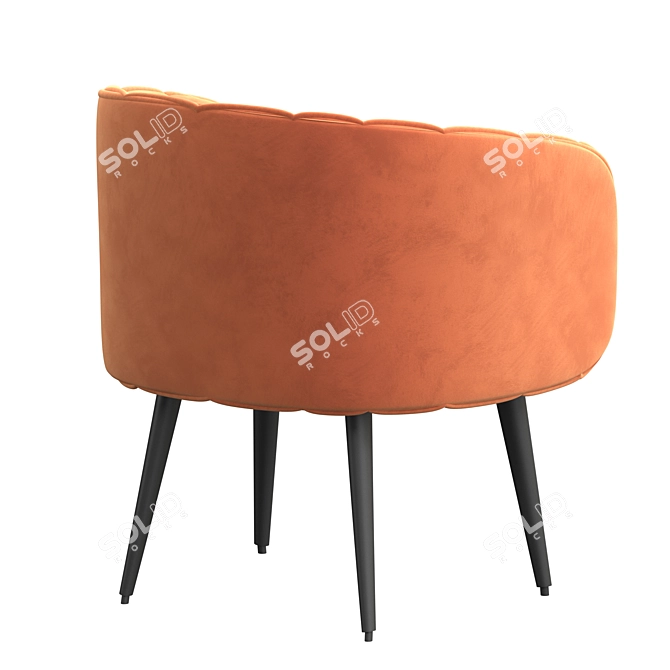 Elegant Shell Chair - 2017 Design 3D model image 2