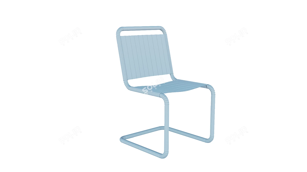 Comfy Fabric Seat Chair 3D model image 4