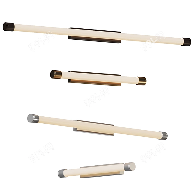 Zenith LED Vanity Light 3D model image 1