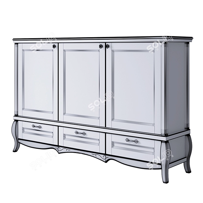 Cleopatra Chest of Drawers - Handcrafted Elegance 3D model image 3