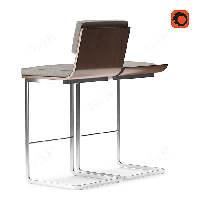 Cumberland Li Stool: Stylish and Versatile Seating Option 3D model image 2
