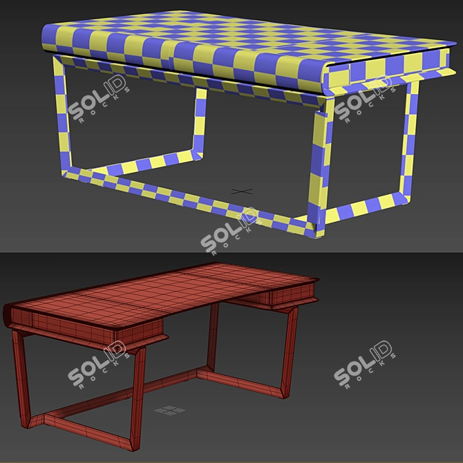 Roberto Lazzeroni Peek-a-Book Desk 3D model image 5