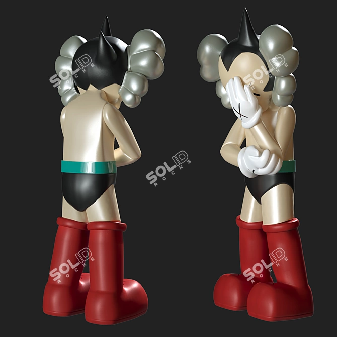 Limited Edition KAWS AstroBoy 3D model image 2
