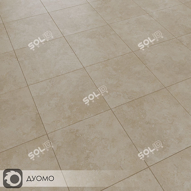 Duomo Beige Ceramic Tiles 3D model image 1