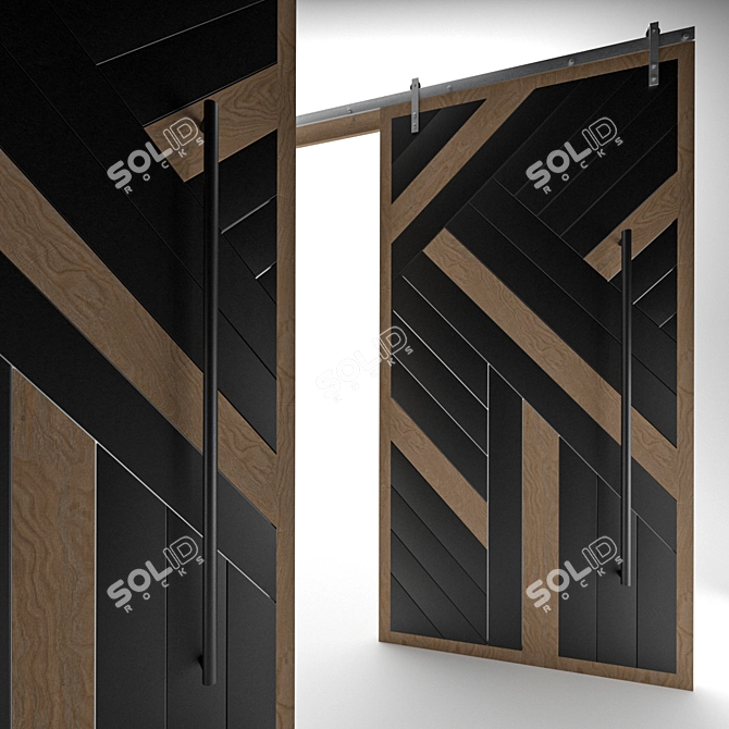 Contemporary Door Design 3D model image 1