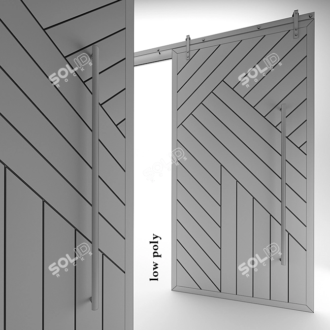 Contemporary Door Design 3D model image 3