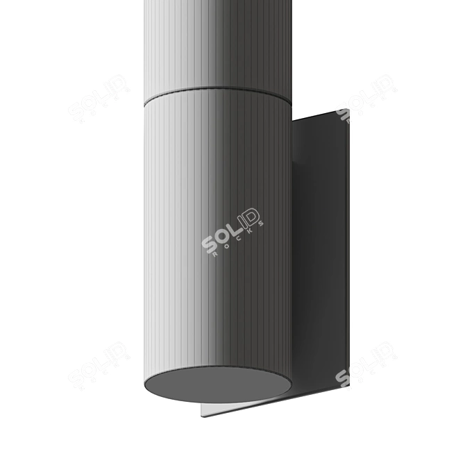 Sleek Magnum LED Wall Sconce 3D model image 3