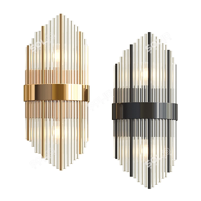 Elegant Wall Sconce by Romatti 3D model image 1