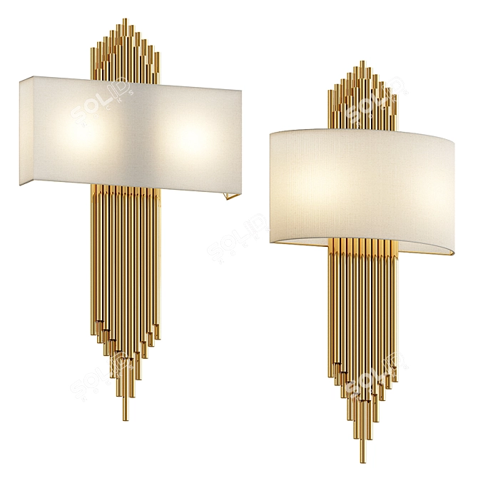 Elegant Tarito Wall Lights 3D model image 1