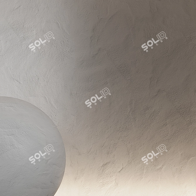 Seamless Decorative Plaster: Transform Your Walls with Style! 3D model image 4