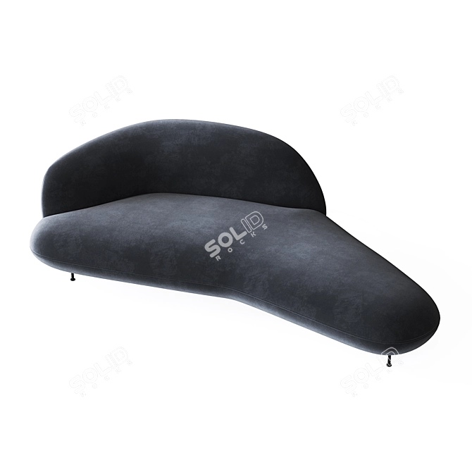 Banah Dormeuse: Stylish Comfort for Your Home 3D model image 2