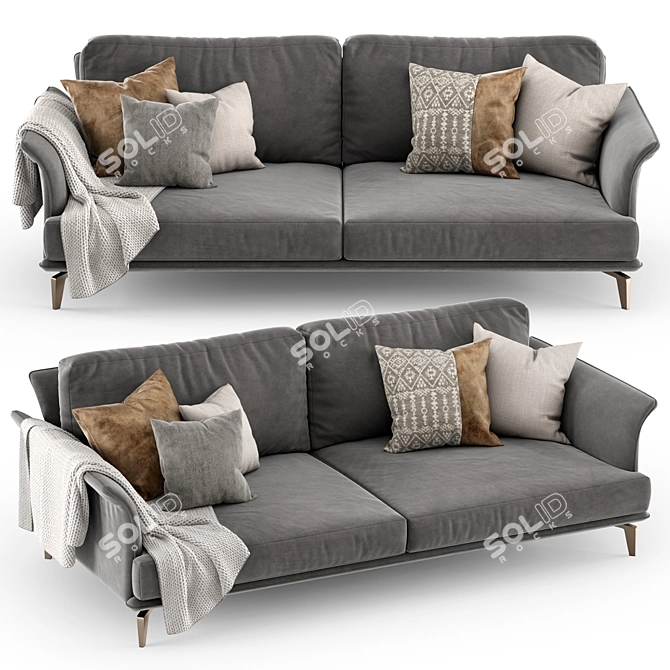 MAXIM Nube Italia: Stylish and Comfortable Sofa 3D model image 1