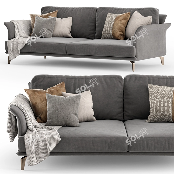 MAXIM Nube Italia: Stylish and Comfortable Sofa 3D model image 2