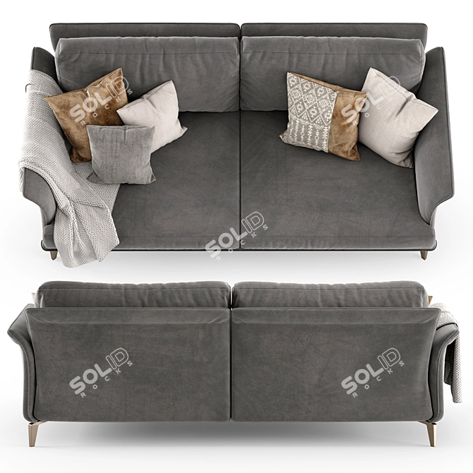 MAXIM Nube Italia: Stylish and Comfortable Sofa 3D model image 3