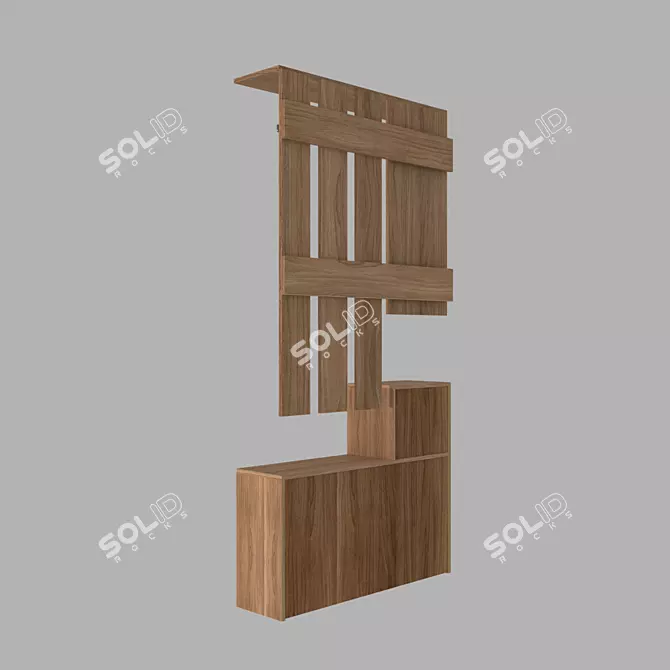 Sleek Modern Hallway Furniture 3D model image 5