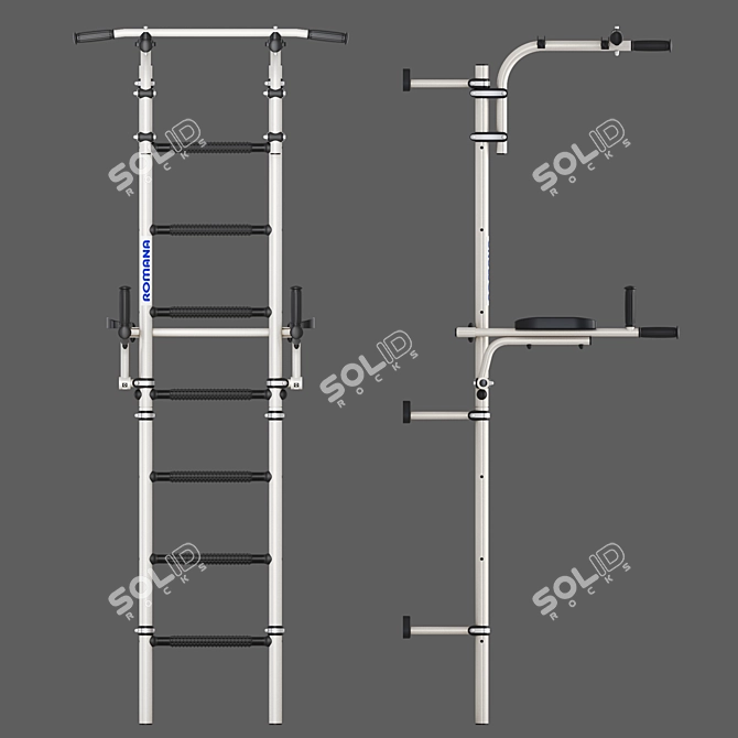 Romana S10 - Swedish Wall with Massage Step 3D model image 2