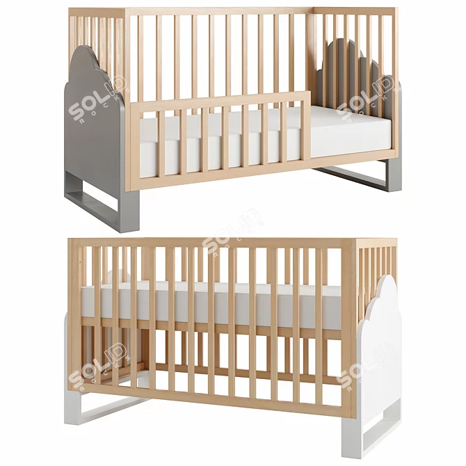 Convertible Baby Crib by Cristiana Felgueiras 3D model image 1