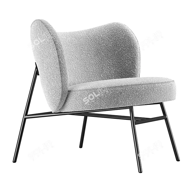 Elegant Rosa Chair: Stylish and Functional 3D model image 1