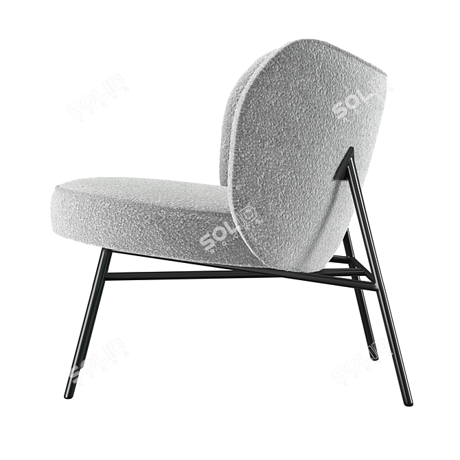 Elegant Rosa Chair: Stylish and Functional 3D model image 2