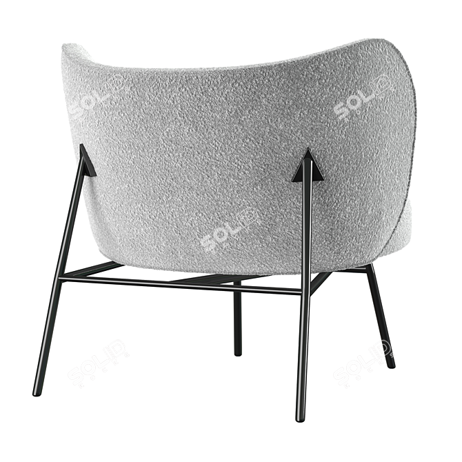 Elegant Rosa Chair: Stylish and Functional 3D model image 3