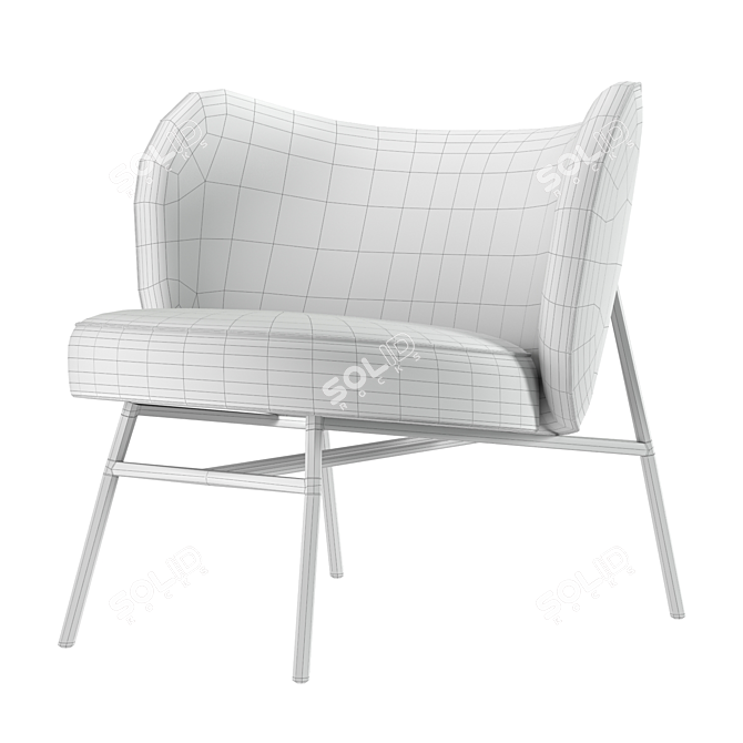 Elegant Rosa Chair: Stylish and Functional 3D model image 4