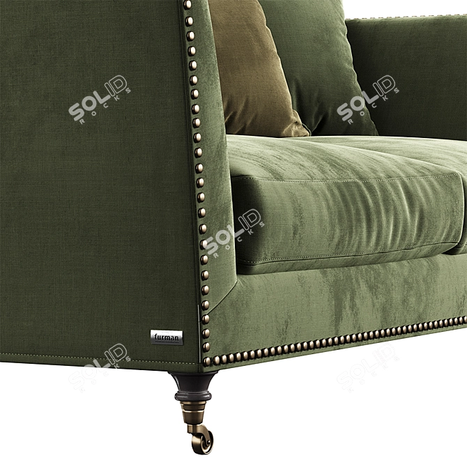 Victory Classic Sofa: Perfection in Proportions 3D model image 3