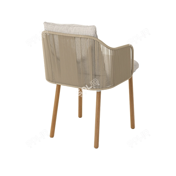 Elegant Senja Armchair: Stylish and Comfortable 3D model image 4