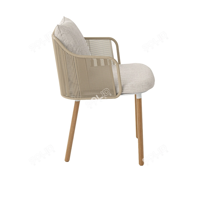 Elegant Senja Armchair: Stylish and Comfortable 3D model image 5