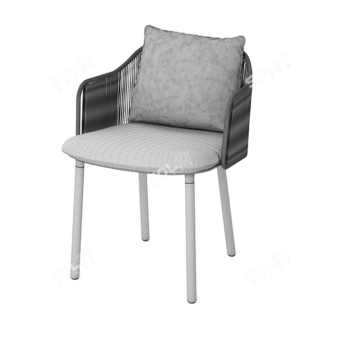 Elegant Senja Armchair: Stylish and Comfortable 3D model image 6