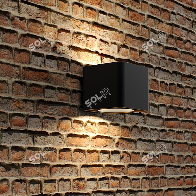 PBR Brick Loft: Rojo Gray Texture 3D model image 2