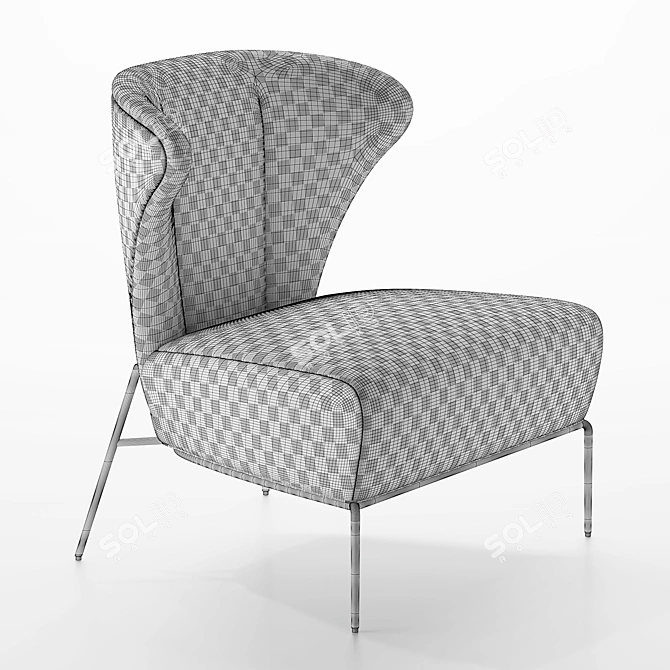 Ima Fan Too Lounge Chair: Modern Comfort and Style 3D model image 2