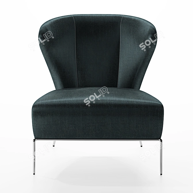 Ima Fan Too Lounge Chair: Modern Comfort and Style 3D model image 3