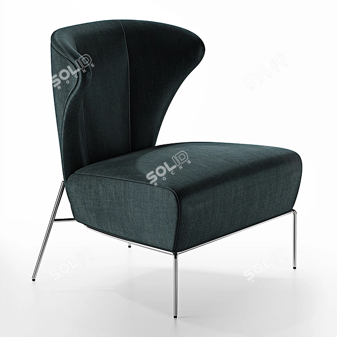 Ima Fan Too Lounge Chair: Modern Comfort and Style 3D model image 5
