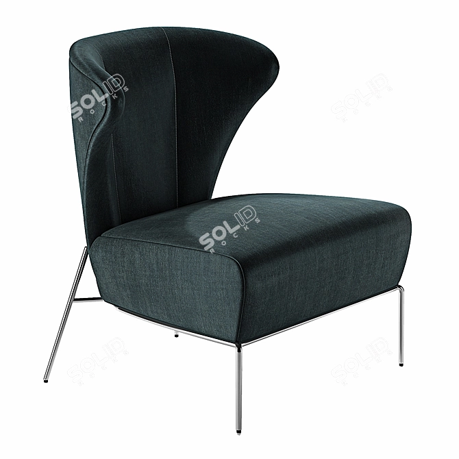 Ima Fan Too Lounge Chair: Modern Comfort and Style 3D model image 7