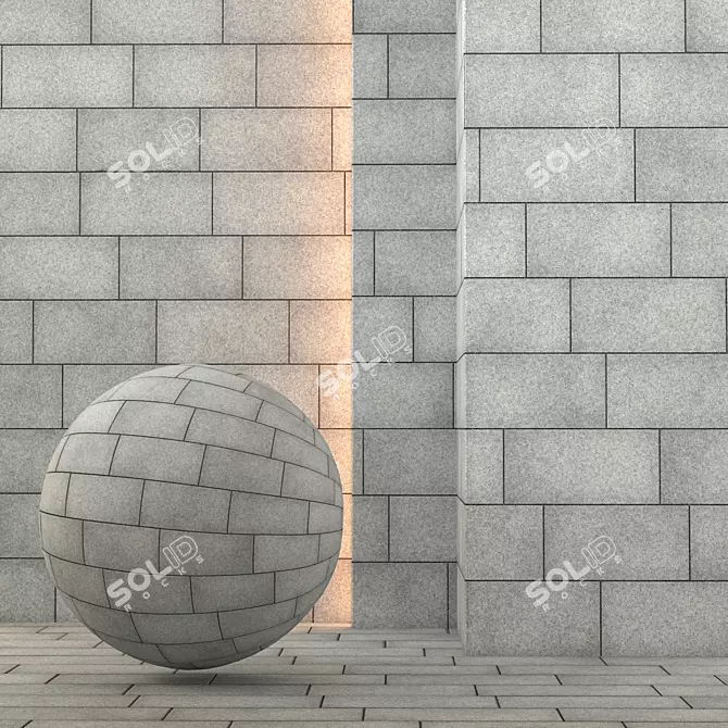 Seamless Concrete Textures 3D model image 1