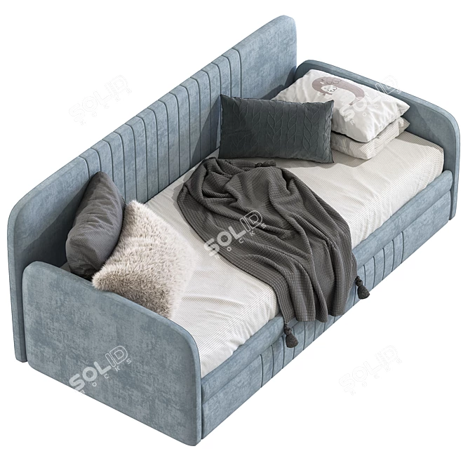 Aaru Twin Daybed with Trundle - Stylish Sofa Bed 3D model image 4