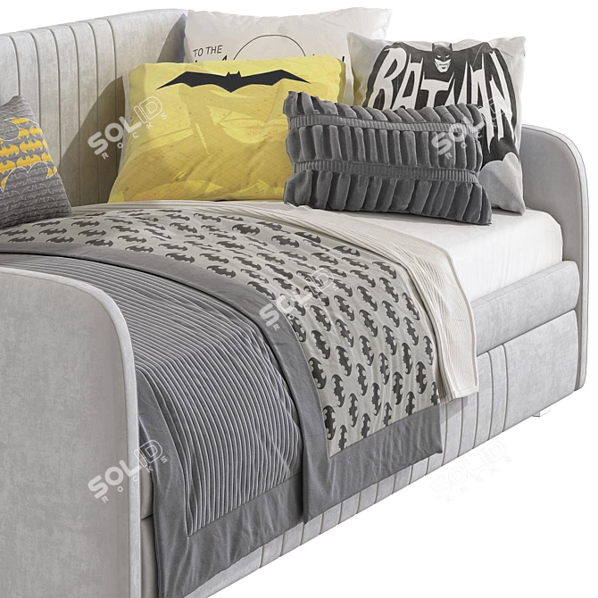 Aaru Twin Daybed with Trundle - Stylish Sofa Bed 3D model image 6