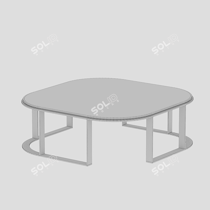 Elegant TARTU Coffee Table 3D model image 3