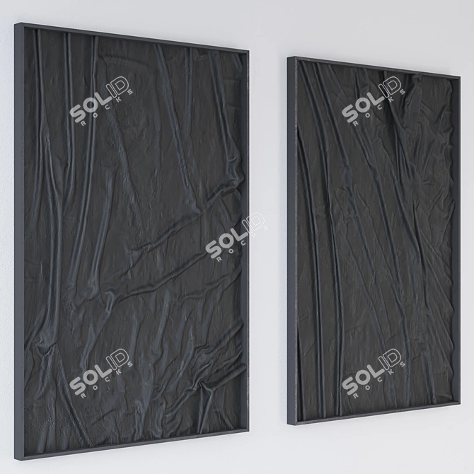  Modern Black/White Art Print 3D model image 5