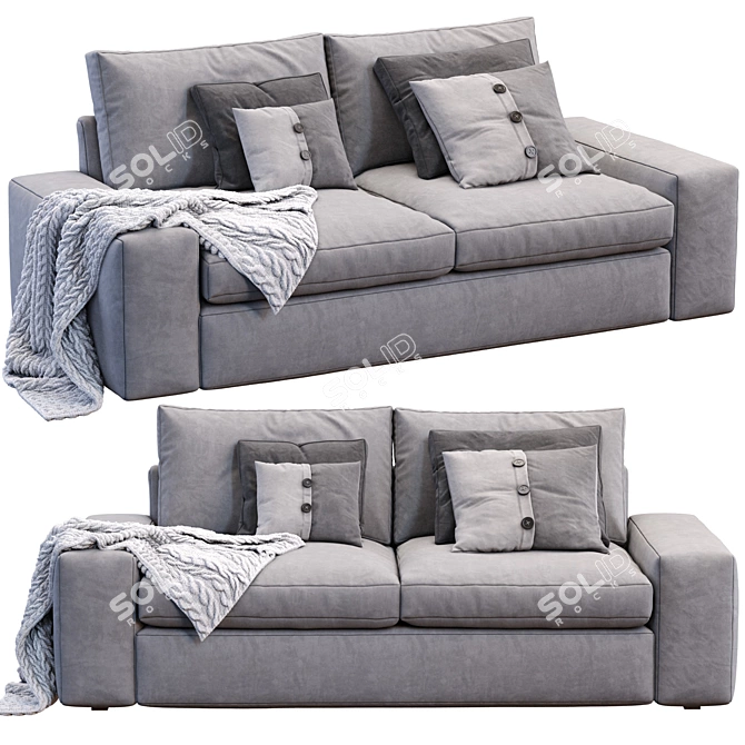 Modern Comfort: Kivik Sofa by Ikea 3D model image 2