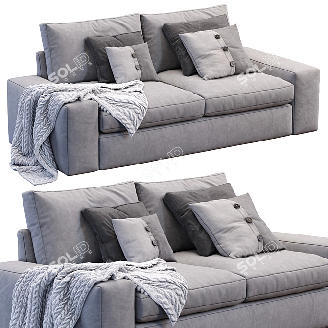 Modern Comfort: Kivik Sofa by Ikea 3D model image 3