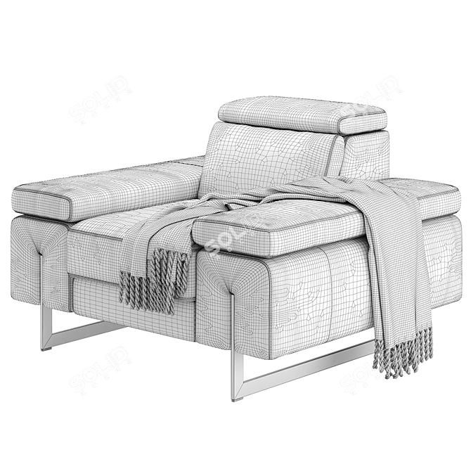 Stylish Elegance: Egoitaliano CANDICE Armchair 3D model image 5